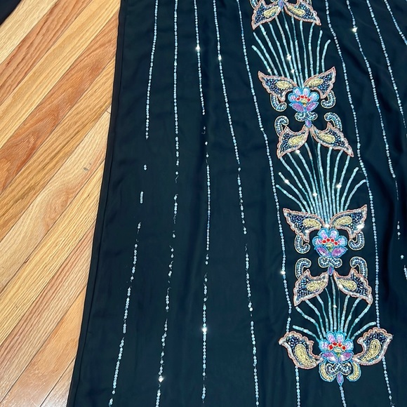 Women's black dress embroidered with beads❤️ - Picture 8 of 17